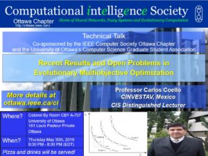 Technical Talk: Recent Results and Open Problems in Evolutionary Multiobjective Optimization @ Colonel By (CBY), Room A-707, University of Ottawa | Ottawa | Ontario | Canada